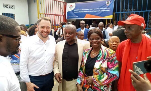 VPM belge des Affaires étrangères Maxime Prevot rend hommage au travail de terrain de PASCO ONGD auprès des keep pop